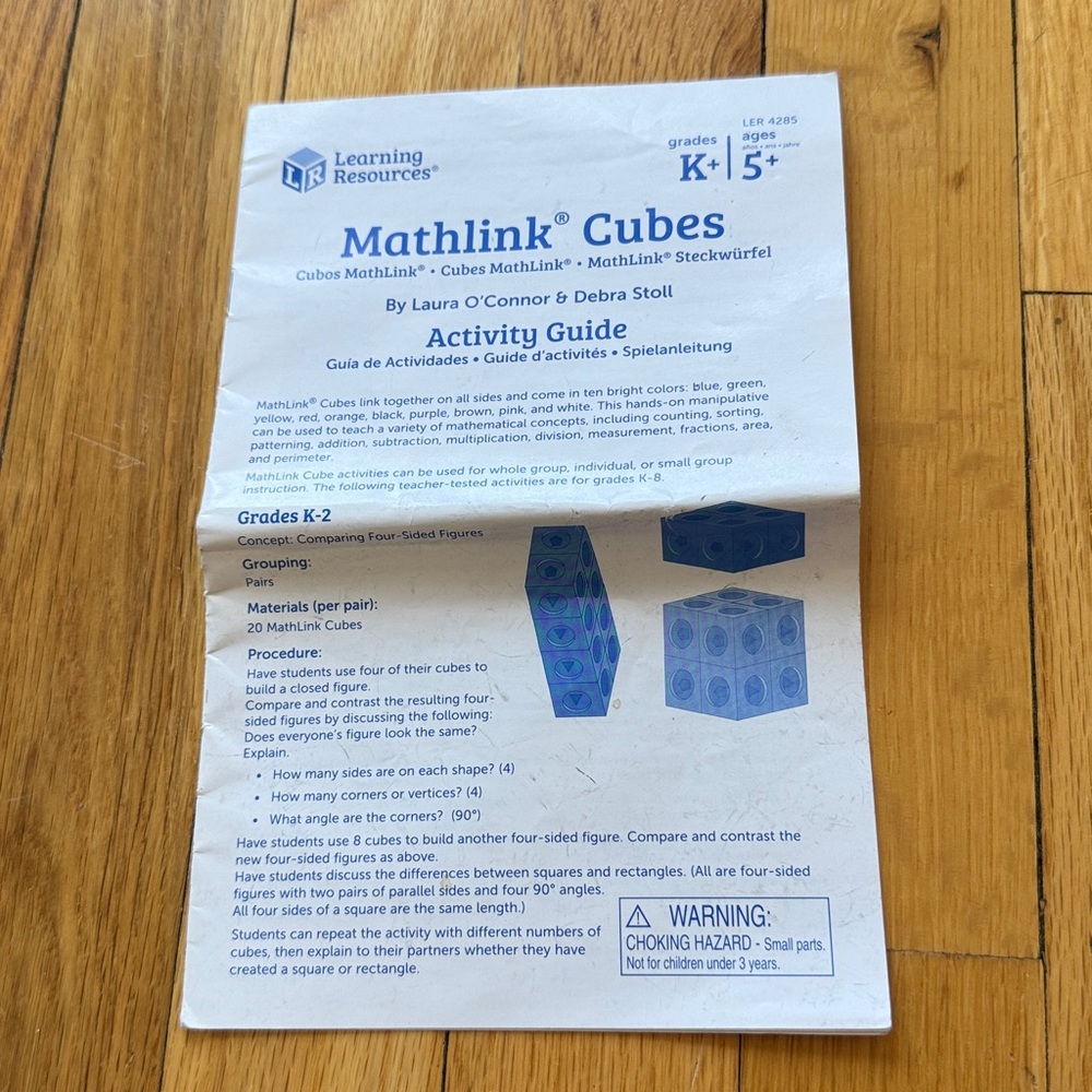 Learning Resources Mathlink Cubes - Multicolor Set - Picture 3 of 3